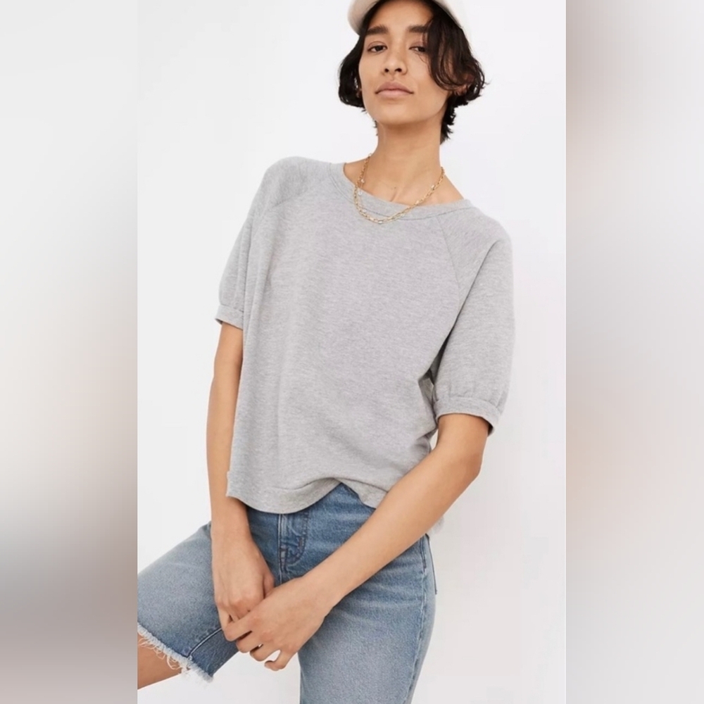 NWT Madewell Short-Sleeve Sweatshirt